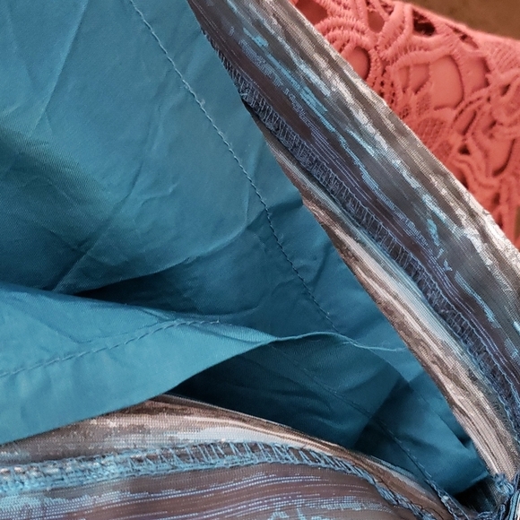 Antonio Melani Sheath Metallic Dress Y2K 90s Vintage Shimmer Elegant Summer Chic - Picture 8 of 9